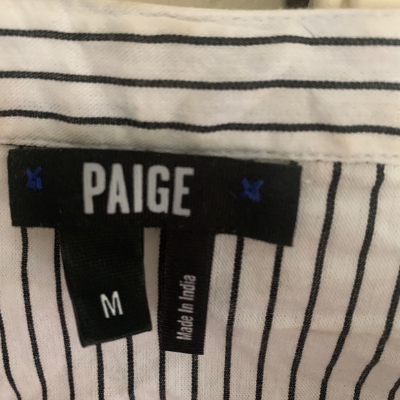Paige striped blouse size M - Picture 7 of 8